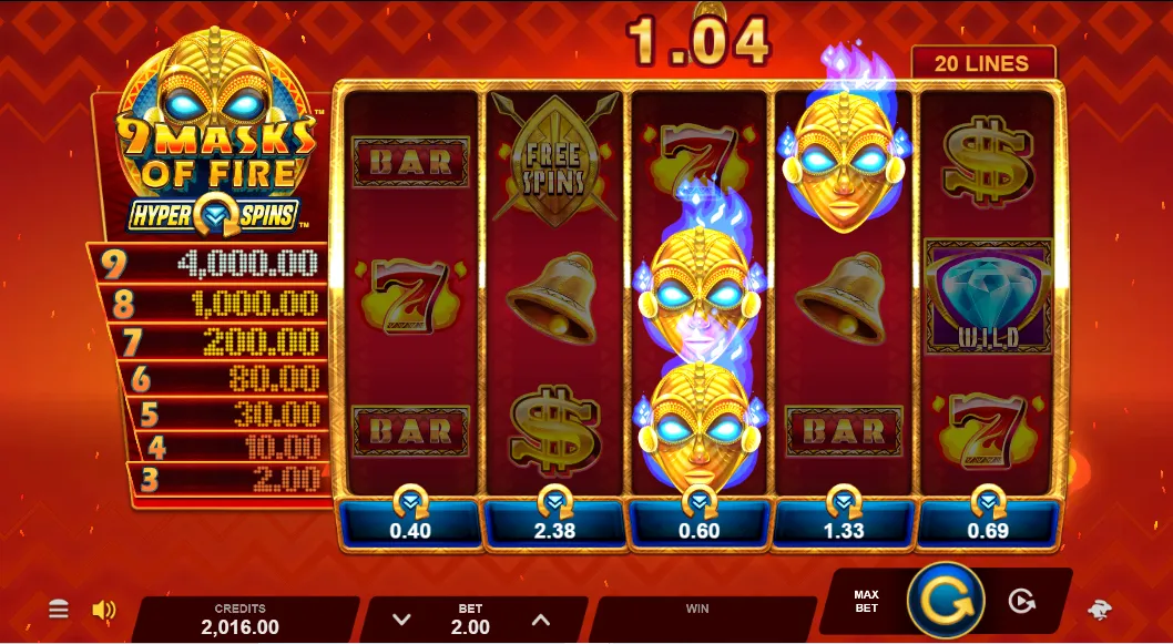 9 Masks of Fire HyperSpins